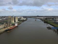 La vue du pont de Cheviré