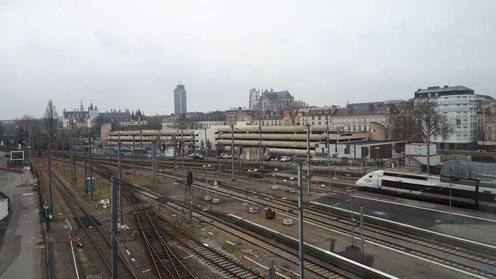 Passerelle de la gare de Nantes